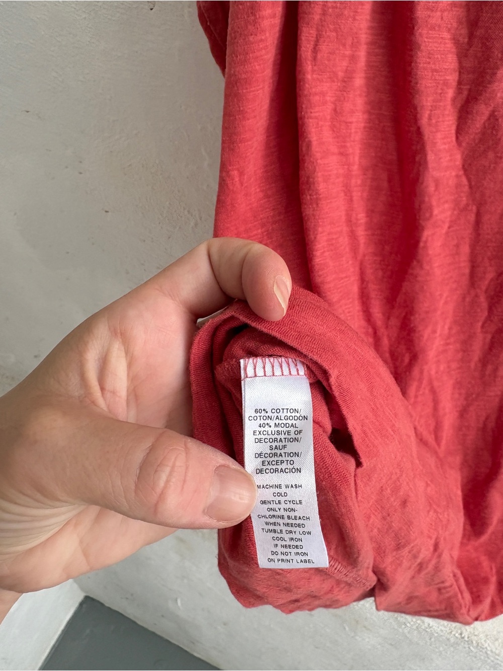 Ann Taylor coral pink/red cotton blend camisole tank top - Picture 6 of 10